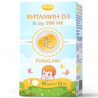 Витамин D3 Baby 200 МЕ PolarLine №60 1767